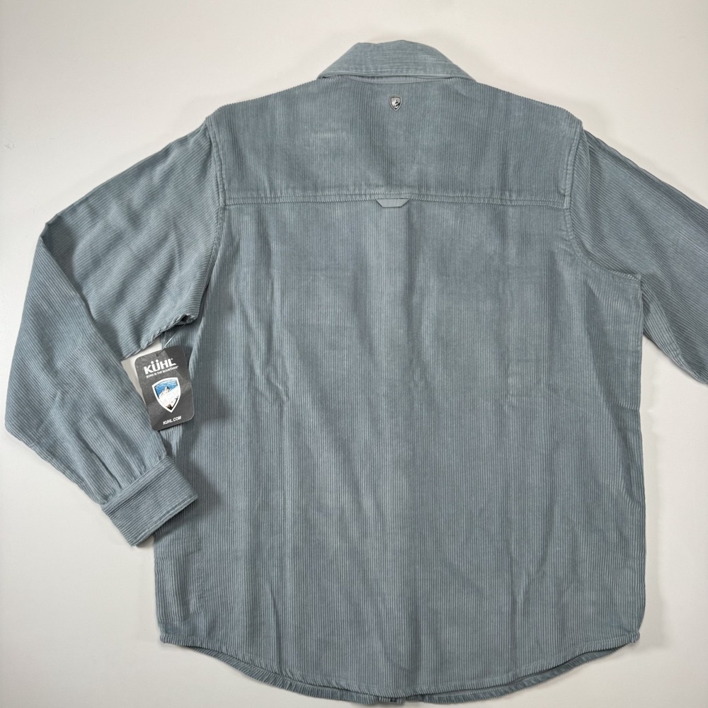 KUHL Tallula Cord Oversized Corduroy Button Up Overshirt Womens Small Blue - Picture 9 of 15